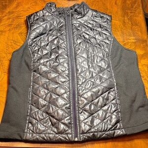 Women's Black Quilted Vest Size L